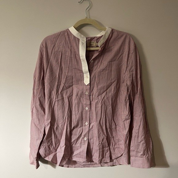 MAISON KITSUNE | Tops | Maison Kitsune Womens Redblue Cotton China ...